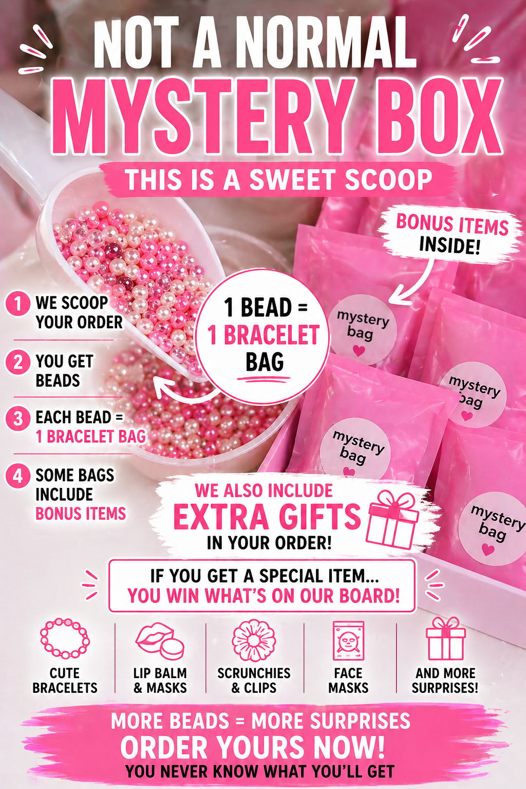 Sweet Scoop Mystery Bracelets 💕